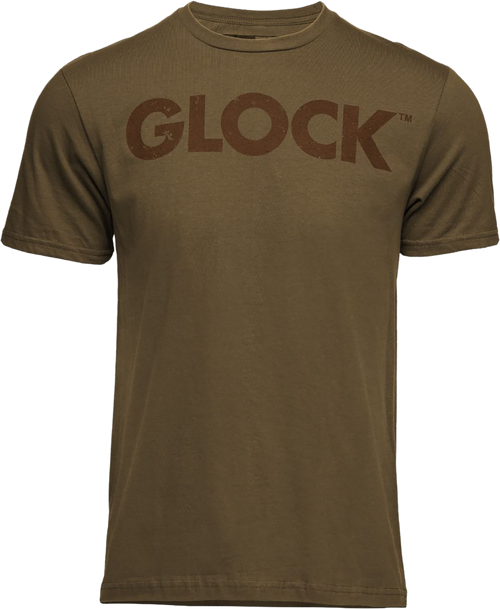 Glock AP96200 Caliber Coyote Tan Ringspun Cotton Short Sleeve Small