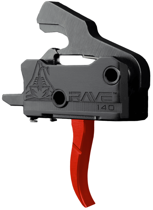 Rise Armament RA-140 Super Sporting Trigger Black/Red Curved