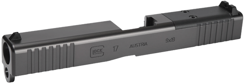 GLOCK OEM MOS Slide, Fits GLOCK 17 Generation 3, Optics Ready, Includes MOS Slide with Assembled Internals, MOS Cover Plate, and Standard Sights