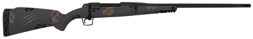 Fierce Twisted Rogue 270 Win 22" Armour Lube Black Steel Threaded Barrel, Drilled & Tapped Steel Receiver, LR Negative Comb Trophy Camo Carbon Fiber Stock