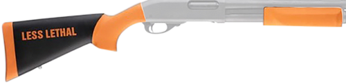 Hogue Overmolded Stock, For Less Lethal, Fits Remington 870, Orange