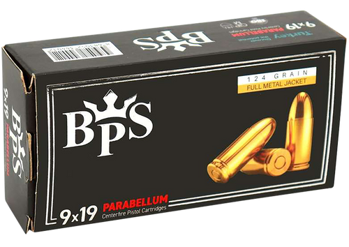Hyperion Munitions PARABEELUM BPS 9mm 124gr, FMJ 50rd Box