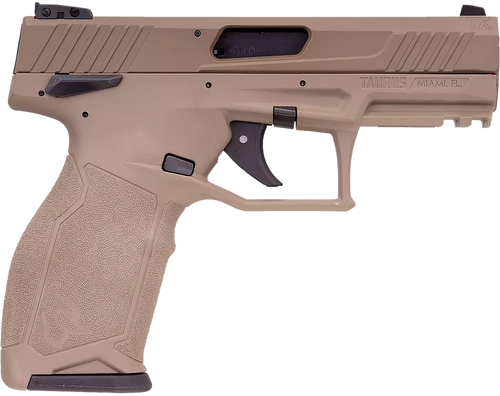 Taurus TX22 22 LR,4.60" Matte Black Threaded Barrel, Black Anodized Serrated Slide, Flat Dark Earth Polymer Frame Picatinny Rail, Textured Grip, 10rd