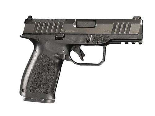 Rost Martin RM1C *CA Compliant 9mm 10rd,4" Black Compensated Match Grade Barrel, Black Tenifer Optic Ready/Serrated Steel Slide, Black Textured Grip