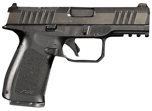 Rost Martin RM1C 9mm, 4" Compensated Barrel, Black, Front White Dot, Serrated Rear, Optics Ready, RMR Mount, 17rd-15rd