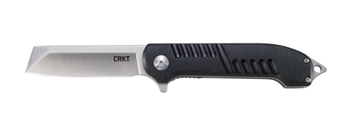 Columbia River RAZEL GT, 3.02" Folding Knife Liner Lock, Plain Edge, 8Cr13MoV Steel Blade, Satin Finish, Aluminum Handle, Assisted Opening IKBS