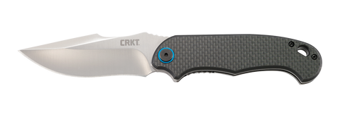 Columbia River P.S.D. (PARTICLE. SEPARATION. DEVICE.), 3.63" Folding Knife Liner Lock, Plain Edge, 1.4116 Steel Blade, Satin Finish, Single Layer Carbon Fiber G10 Handle, Assisted Opening IKBS