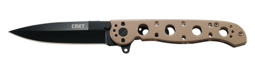 Columbia River , 3.55" Folding Knife Frame Lock, Plain Edge, 12C27 Sandvik Steel Blade, Oxide Finish, Stainless Steel Handle