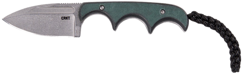 Columbia River Minimalist, Spear Point, 2.15" Fixed Blade Knife, Plain Edge, Stone Wash, Resin Infused Fiber Handle, Thermoplastic Sheath