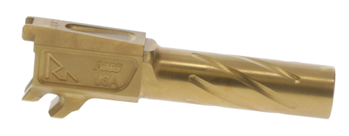 Rival Arms Precision Drop-In Barrel 9mm 3.10" Gold PVD Finish 4340H Steel Material for Sig P365