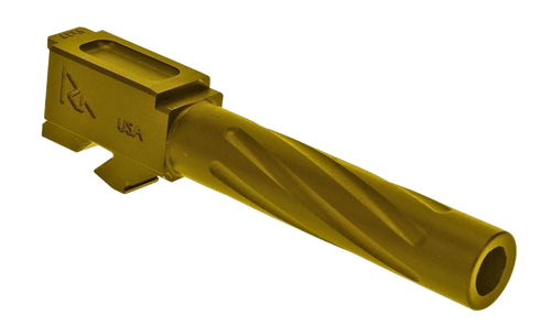 Rival Arms Precision V1 Drop-In Barrel 9mm 4.49" Gold PVD Finish 416R Stainless Steel Material for Glock 17 Gen3-4