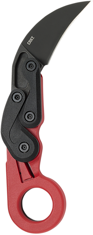 Columbia River Provoke Red, Folding Knife, Plain Edge, 1.4116 Steel Blade, Stonewash Finish, Red Grivory Handle, 2.47" Blade Length, Liner Lock