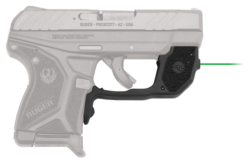 Crimson Trace LG497G Laserguard 5mW Green Laser with 532nM Wavelength & 50 ft Range Black for Ruger LCP II
