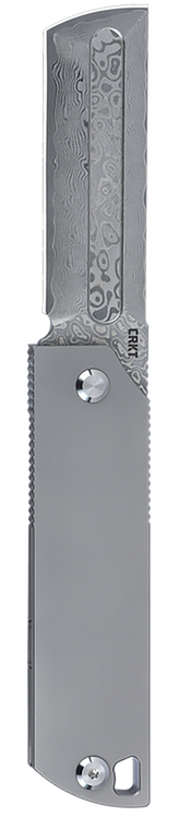 Columbia River Ancestor, Folding Knife, Satin Finish, Silver, Brown and Black G-10, Plain Edge, 3.60" Blade Length, D2 Blade, Liner Lock