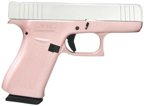 Glock G43x 9mm 3.41" Barrel, Rose Gold Cerakote, 10rd