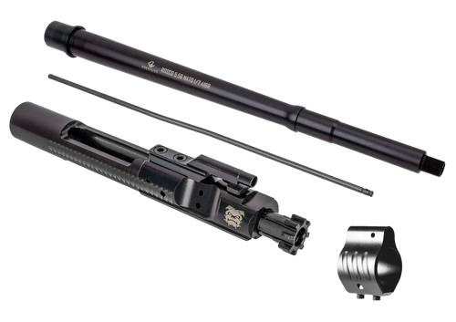 Rosco K9, Saucepack, Barrel, 5.56mm, 13.95", Mid Length Gas Length, Fits AR-15, Nitride Finish, Black, Includes Bolt Carrier Group, Gas Tube, Non Adjustable Gas Block