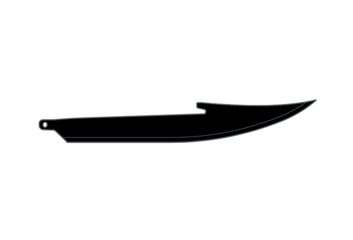 Outdoor Edge Edge Boning/Filet Blades, Plain Edge, 5" Blades, 420J2 Stainless, Black Oxide Finish, Black, 6 Pack