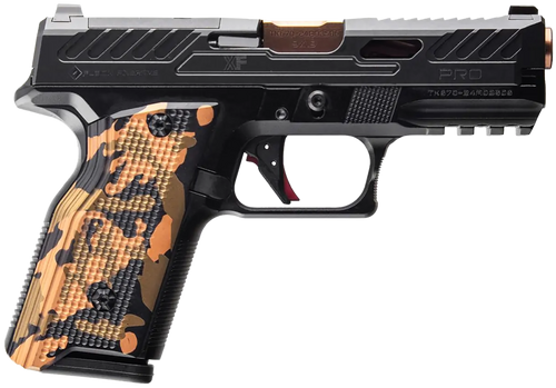 Fusion XF PRO 9mm, 4" Barrel, Tennifer Finish, Black, Bronze Barrel, Fixed Sights, Optic Ready, 2x15rd