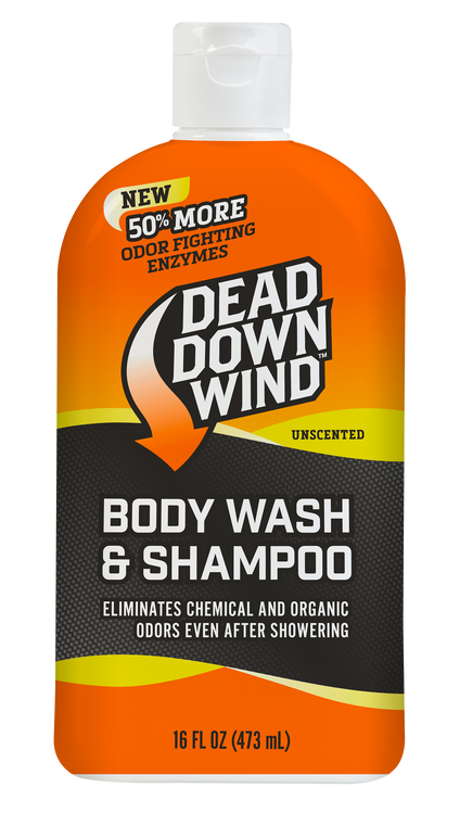 Dead Down Wind 121618 Shampoo/Body Wash Odor Eliminator Unscented Scent 16 oz