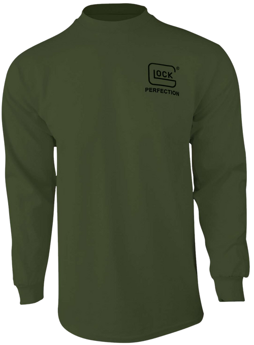 Glock Born In Austria Military Green Pre-Shrunk Cotton Long Sleeve Medium