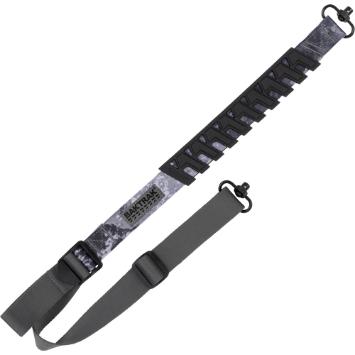 Allen TRAK Web Sling, Molded BAKTRAK Pad, Matte Finish, Veil Gray, Includes Sling Swivels