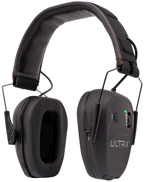 Allen ULTRX Bionic Bluetooth E-Muff, Electronic Earmuff, NRR 22dB, Bluetooth 5.3, Rechargeable, Rubberized Protective Coating, Midnight Gray