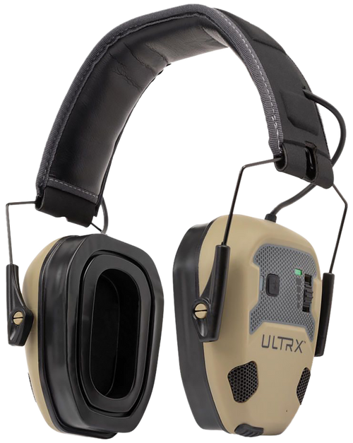 Allen ULTRX Bionic Fuse E-Muff, Electronic Earmuff, NRR 22dB, Bluetooth 5.3, Rechargeable, Rubberized Protective Coating, Flat Dark Earth