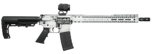 Black Rain Ordnance Spec 15 Red Dot Opticm, 16" Barrel, Battleworn White, 30rd