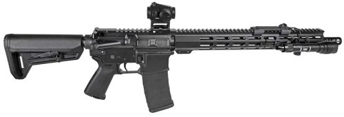 Shark Coast 5.56mm, 16" Barrel, Midnight Black Cerakote, Crossfire Red Dot, 625 Rail Light, Magpul, 30rd