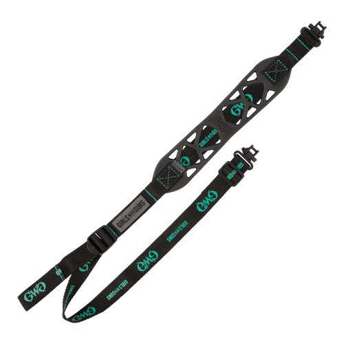 Allen Girls With Guns Black Label Sling made of Black Rubber with 22.50"-39" OAL, Swivels & Adjustable Design for Rifles