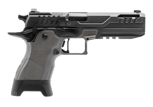 OA Defense 2311 Pro Kit 9mm, 5" Ported Barrel, Black, Gray Grip, Ext Mag Release, Tritium, 4 Optic Plates, Case, 5x21rd AMAG Mags