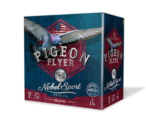 Nobel Pigeon Flyer 12 Ga, 2-3/4", 1 1/4oz, 7.5  Shot,  25rd Box