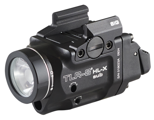 Streamlight TLR-8 HL-X Sub USB, Weaponlight with Red Laser, 1,000 Lumens, Black, Fits Sig P365/XL with Closed Rail Systems (Does Not Fit X-Macro), Includes Mounting Kit with Key, Multi-Tool, (1) SL-B9 Battery Pack, and USB-C Cord