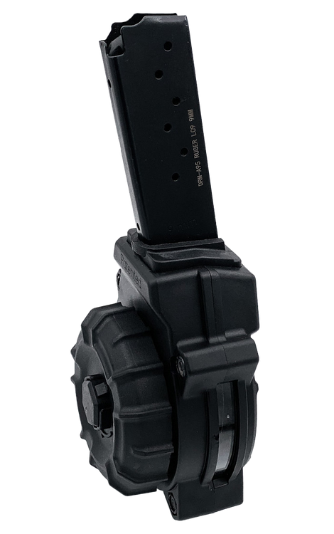 ProMag Industries Magazine, Drum, 9mm, 30rd, Fits Ruger LC9, Polymer Construction, Black