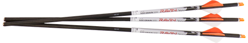 Ravin Crossbows Lighted Arrows 500 Grain 100% Pure Carbon 3 Pack