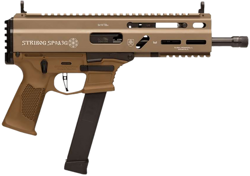 Grand Power Striborg SP9A3 9mm,16" Threaded Barrel, M-Lok Handguard, Flat Dark Earth, Picatinny, Side Folding Stock, 30rd