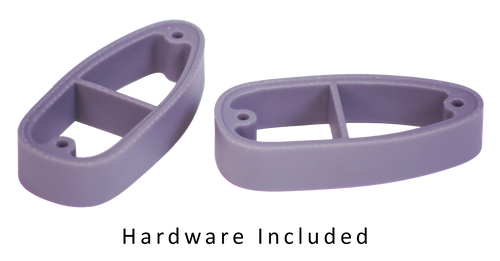 Crickett LOP Spacer Kit Purple Polymer Fits Crickett Synthetic Rifles, Kit Includes 2 3/4" Spacers, 2 Long & 2 Short Butt Plate Screws & Instruction Card