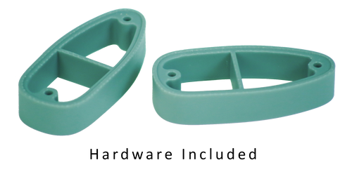 Crickett LOP Spacer Kit Blue Polymer Fits Crickett Synthetic Rifles, Kit Includes 2 3/4" Spacers, 2 Long & 2 Short Butt Plate Screws & Instruction Card