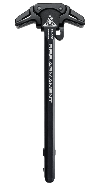Rise Armament Ambidextrous Charging Handle, Fits AR-15, Matte Finish, Black