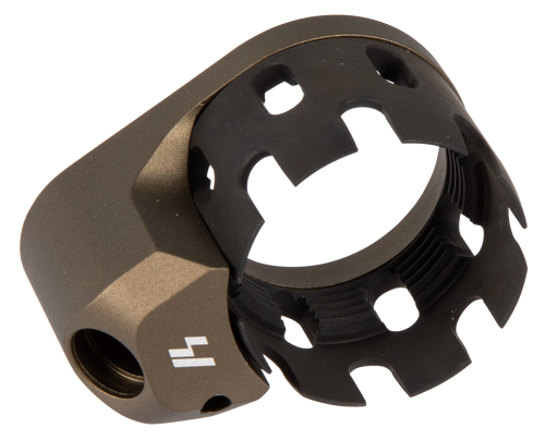 Strike AR Castle Nut and Extended End Plate Flat Dark Earth Anodized Steel