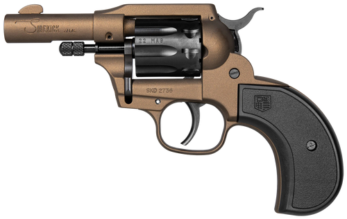 Diamondback Sidekick 22LR/WMR, 3" Barrel, Midnight Bronze Frame, Black Cylinder, Glass Filled Nylon Grips, 9rd