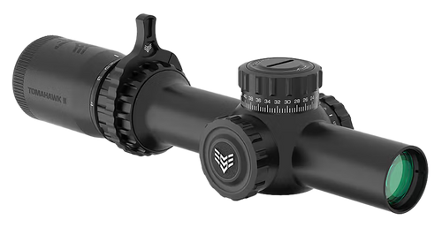 Swampfox Optics Tomahawk II Black 1-6x24mm 30mm Tube BDC Green Reticle