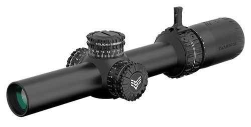Swampfox Optics Arrowhead Black 1-6x24mm 30mm Tube Guerrilla Dot MIL Red Reticle