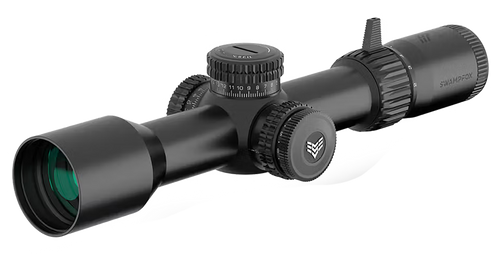 Swampfox Optics Warhawk Black 5-25x56mm 34mm Tube Sharpshooter MOA Reticle