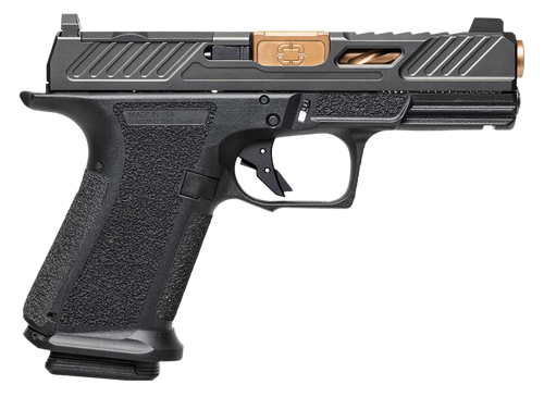 Shadow Systems MR920 Elite MA 9mm, 4" Bronze Spiral Fluted Barrel, Elite Slide, Optics Ready, Flat Face Trigger, Night Sights, 2x10rd Mags