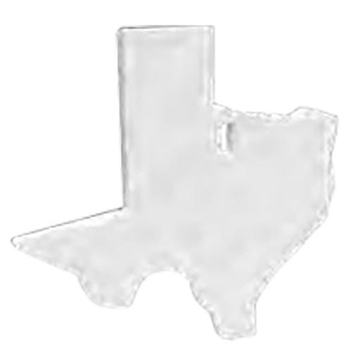 Birchwood Casey AR500 Gong, Texas Silhouette Target, 3/8", 1-Hole, White