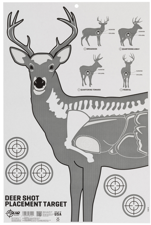Allen Deer Vitals Corrugated Target Hanging Paper 23" x 35"