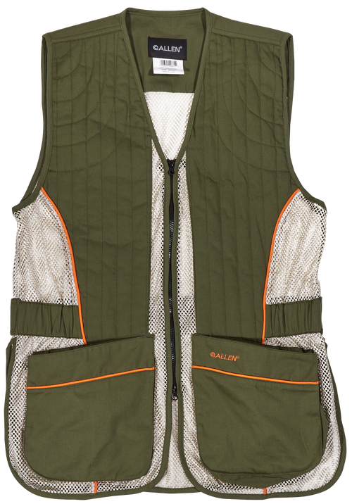 Allen Ace Shooting Vest M/L Olive/Tan