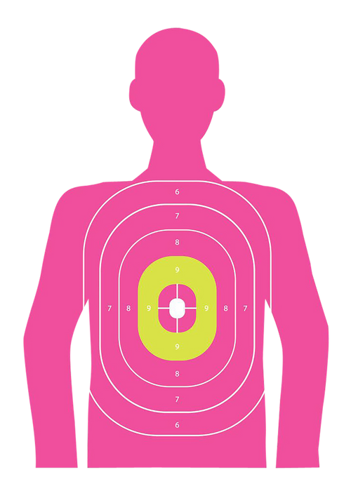 Allen EZ-Aim Wall Paper Handgun Works with Handgun/Shotgun/Airsoft Gun/BB Guns/Pellet Gun 12 x 18 Pink 8 Pack