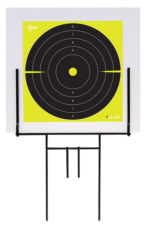 Allen EZ-Aim Portable Range Target Stand Black Steel 18" W x 19" H Standing Includes 2 Adhesive Targets